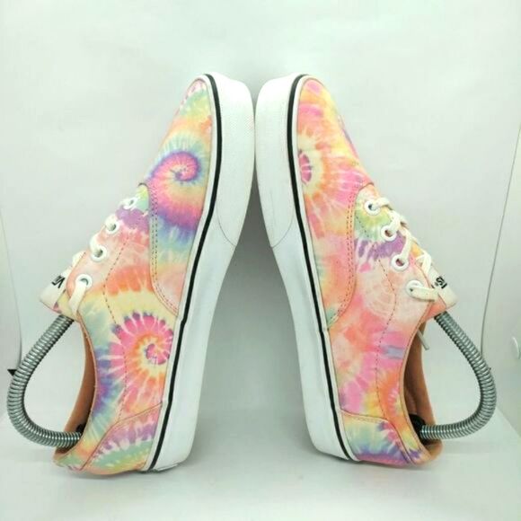 Vans‎ Off The Wall Womens Multicolor Skateboard Shoes Sneakers Size 8.5 Pink - Picture 5 of 8